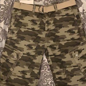 BKE Brand Camo cargo shorts